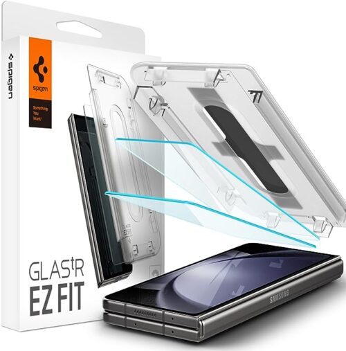 Spigen Tempered Glass Screen Protector [GlasTR EZ FIT] Designed for Galaxy Z Fold 5 [2 Pack]
